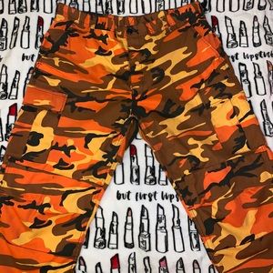 SOLD OUT Orange camouflage cargos